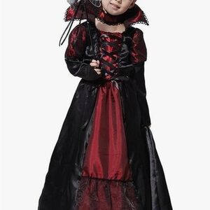 Gothic Vampire Costume for girls - Red and Black PLEASE READ description